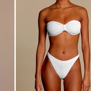 BRAND NEW W/TAGS HUNZA G - JEAN BIKINI - WHITE!!!